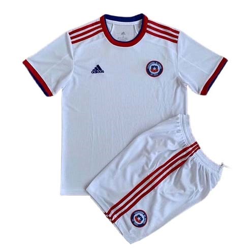 Camiseta Chile 2ª Niño 2022 Blanco